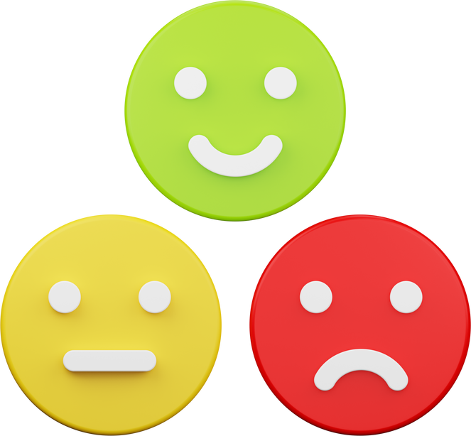 Customer Review 3D Illustration
