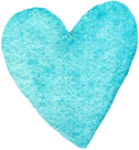Watercolor decorative love heart